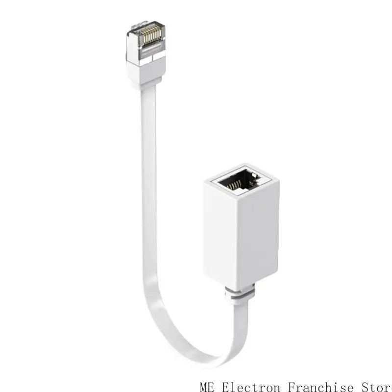 T5EA prosty kąt Ethernet Kabel 90 stopni CAT7 Ethernet Kabel 10 Gbps 10G Gigabit Internet Networking Lan Cords na PC