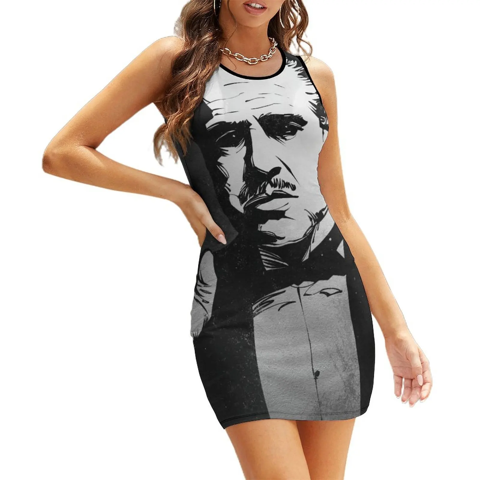 

The Godfather Sleeveless Sundress summer dress womens 2025 women's elegant loose dresses Dress for girls Cocktail of dresses