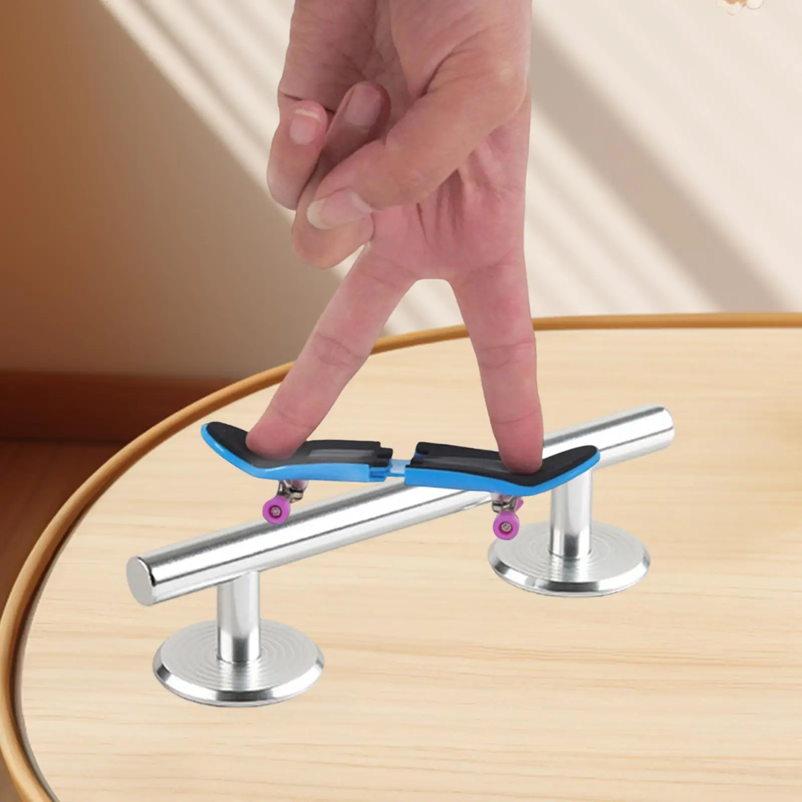 Planches à doigts, Rails ronds, pont/aire, excellent ajout du mouvement du bout des doigts, méta créatif, accessoires de Rail de Skateboard, Rail d'obstacle