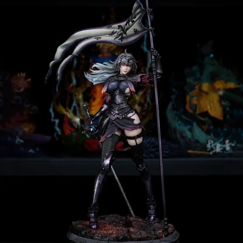 Figura de Anime de 65 cm, Jeanne D'Arc de Fate/Grand Order, Primera Edición, Estatua de PVC Coleccionable, Decoración de Escritorio, Adorno, Regalo para Fans del Anime