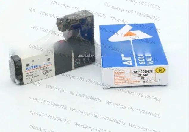 1PCS AirTAC New Original 2 Position 3 Way Solenoid Valves 3V110-06-NC-A/B/C/E/F  DC12V DC24V AC110V AC220V AC24V
