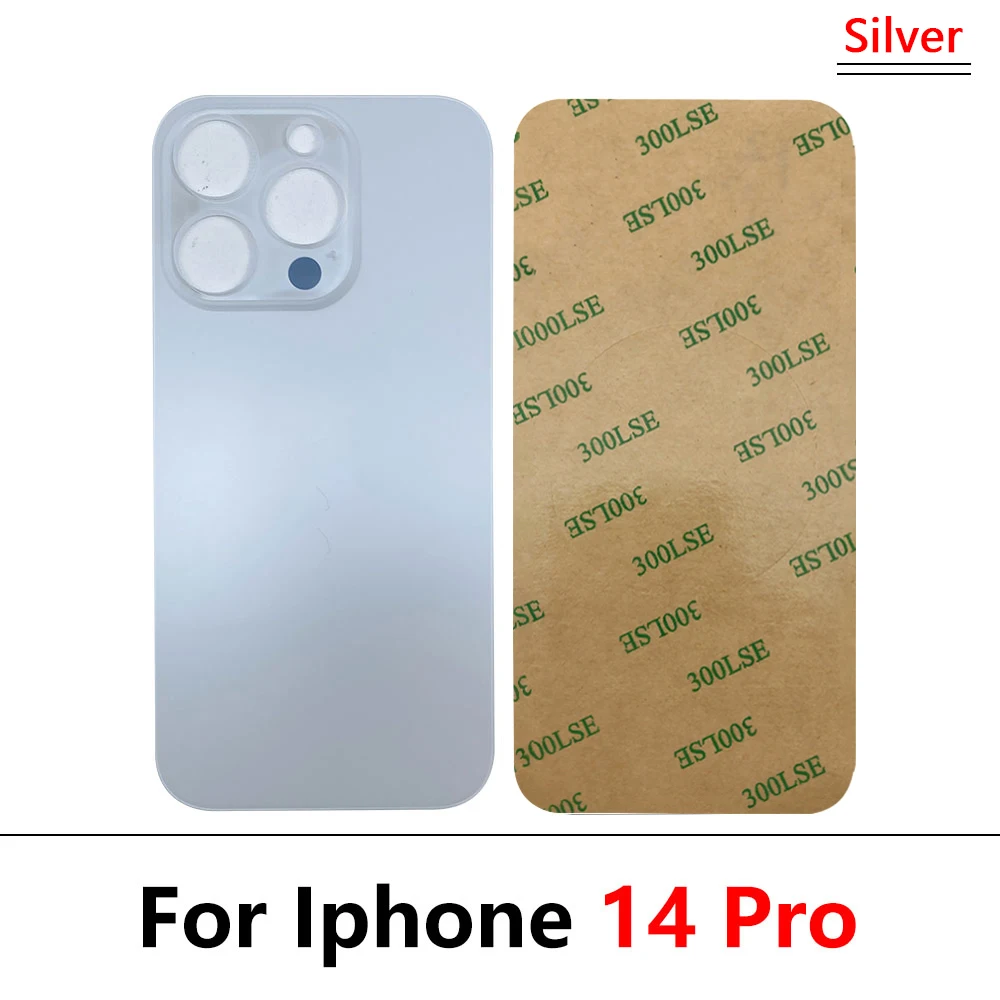 NEW Big Hole Battery Back Cover Glass Rear Door Housing Case Replacement epair Spare Parts For iPhone 14 Pro Max / 14 Pro