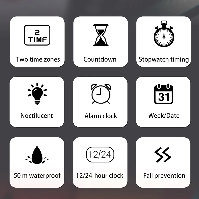 SANDA 2194 G-스타일 군사 시계 남자 LED 디지털 야외 스포츠 시계 남자 방수 카운트다운 남자 전자 손목 시계