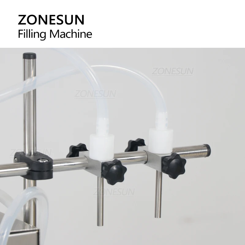 ZONESUN Liquid Filling Machine Magnetic Pump Water Juice Essential Oil Fluid Quantitative Filler Packing Production ZS-YTMP2S