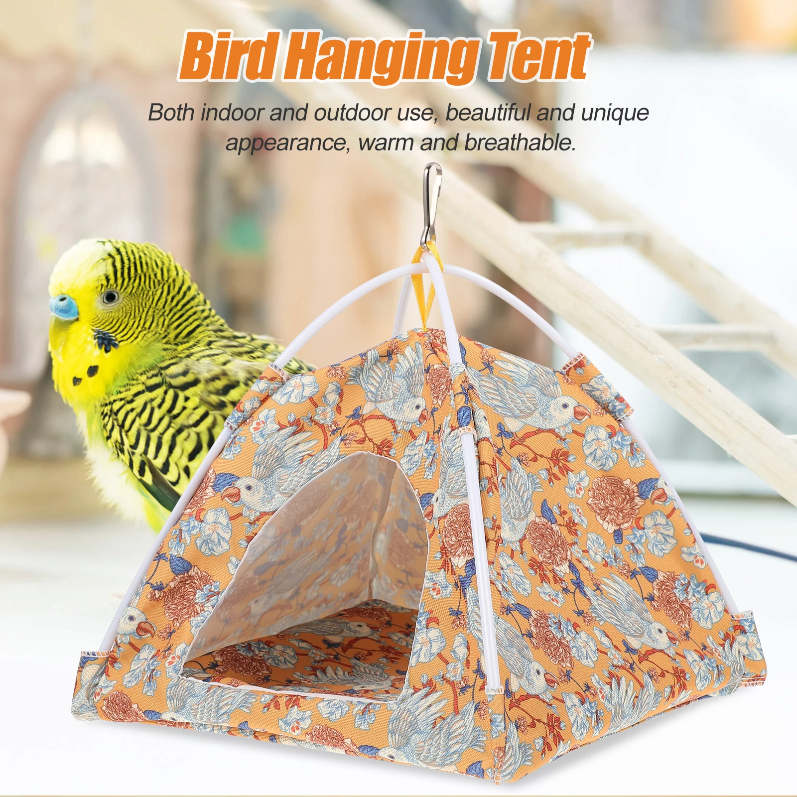 

Bird Tent Nest Small Wear Resistant Breathable Parrot Hanging Bed Indoor Outdoor Pet Bird Hammock Parakeet Sleeping Nest Pet