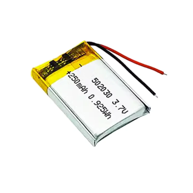 3PCS/Lot 502030 battery 3.7V 250mAh 502030 polymer lithium ion rechargeable battery for toys, LED lights, Bluetooth earphone