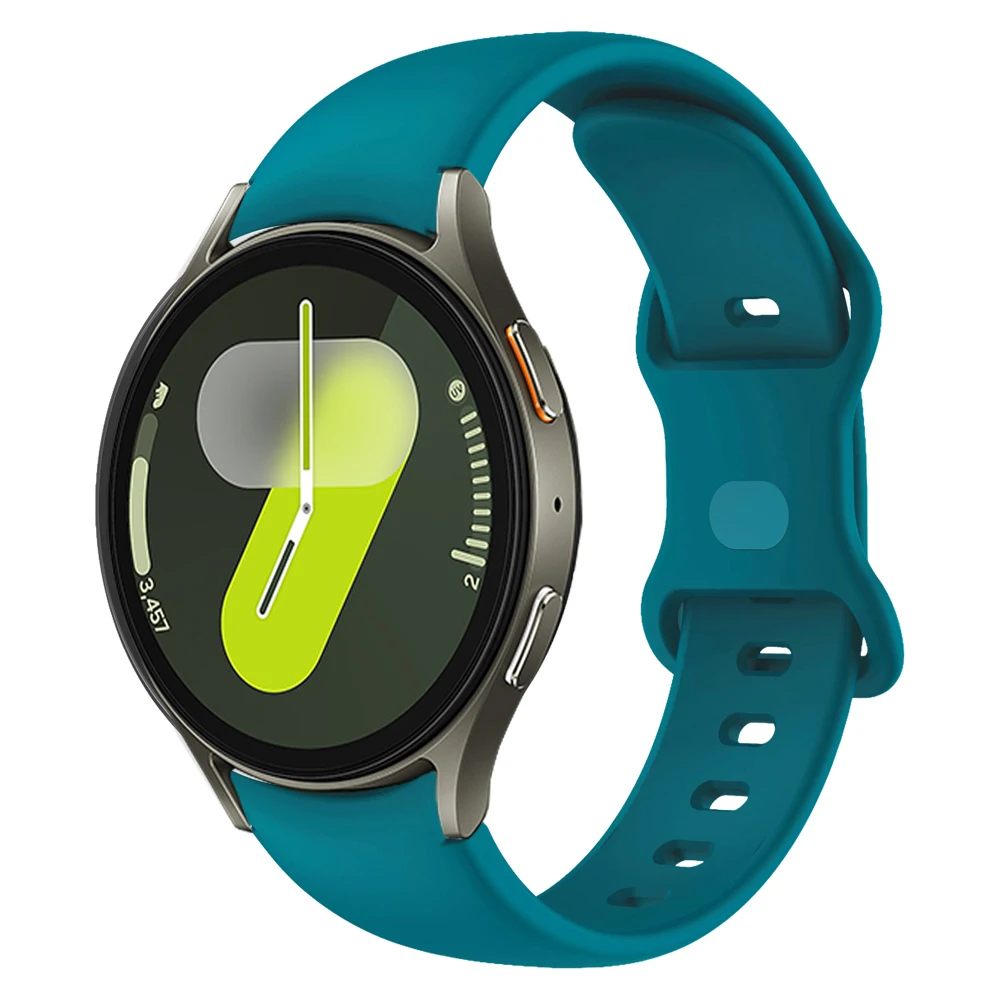 Correa para Samsung Galaxy Watch 7, 6, 5, 4, 40/44mm, cubierta completa, hebilla de mariposa, pulsera de silicona para Galaxy Watch 5 Pro, 45mm