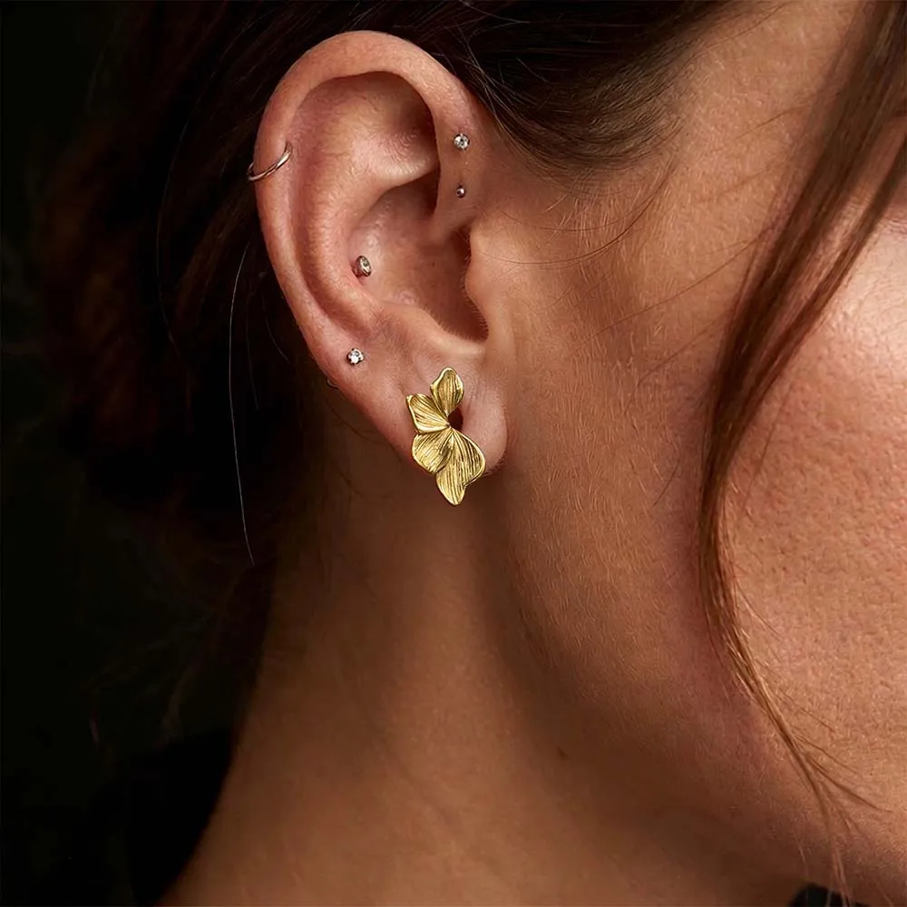 Giga 2er-Set Edelstahl Unregelmäßige Blumen-Ohrstulpen Tunnel Plugs Gauges Stretcher Expander Körperpiercing Schmuck Ohrringe – Detail 4
