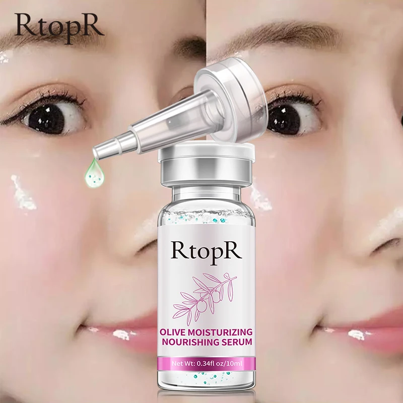 

RtopR Olive Moisturizing Serum Skin Care Remove Dark Wrinkle Lift Firm Anti-aging Fade Fine Lines Whitening Essence Brighten