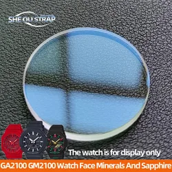 For Casio GA2100 GM2100 GA-2100 GA-B2100 Glass Watch Face Minerals And Sapphire Glass lens 2100 Crystal Repair Waterproof Ring
