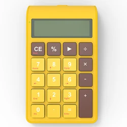 BOW Portable Wired Number Keypad 2 in 1 Wired Numeric Keypad LCD Screen Number Keyboard with Accounting Calculator