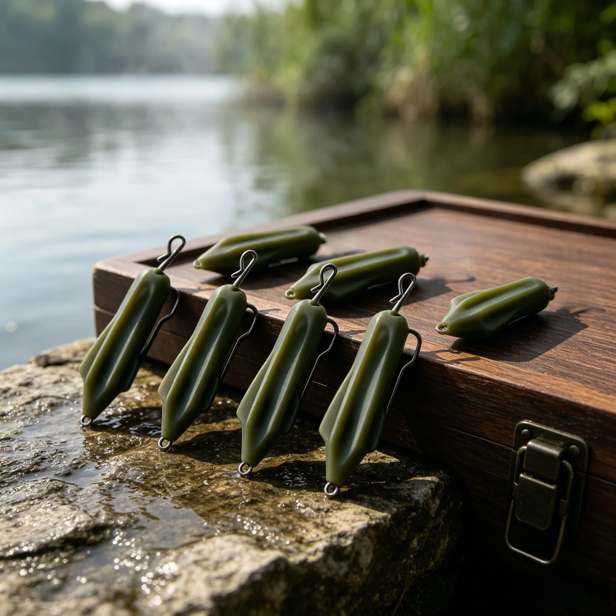 Karpfenangel-Zubehör: Matte Blei-Freigabeclips gegen Verheddern für Karpfenrigs – Detail 5