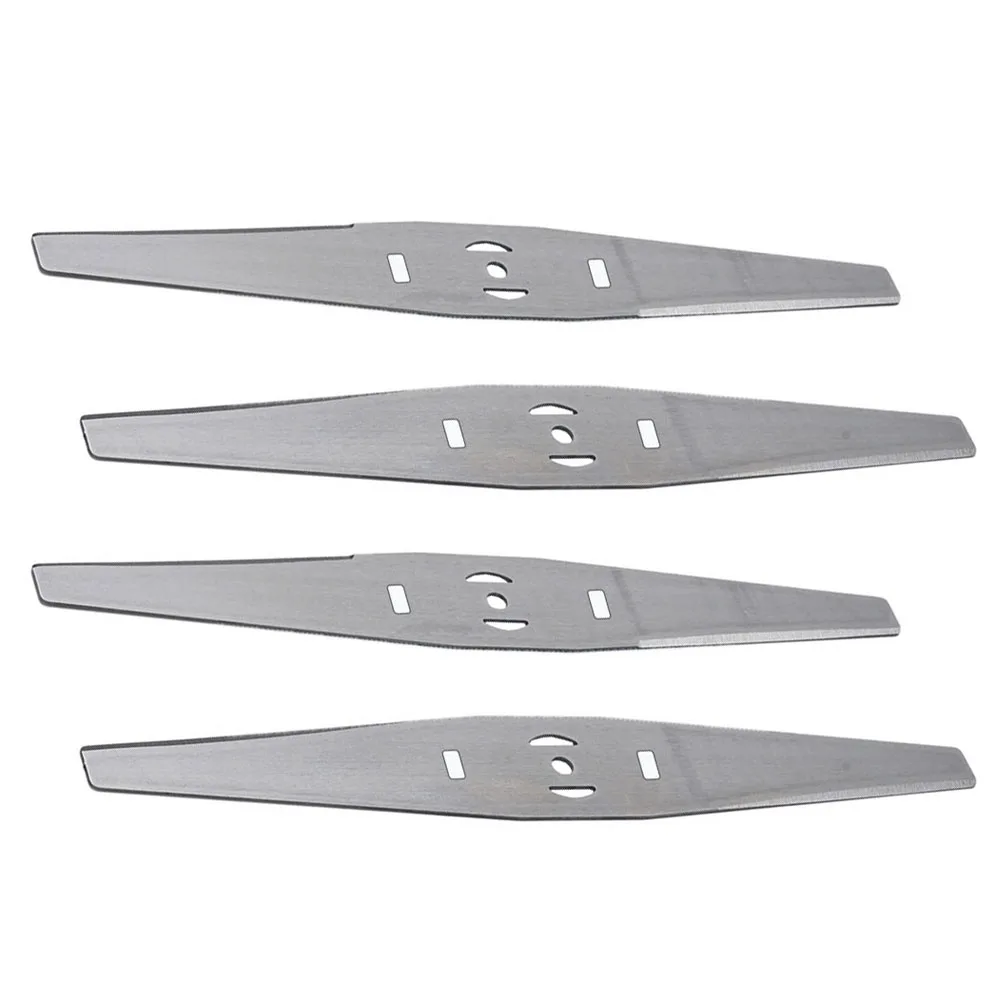 Grass Trimmer Blade Lawn Mower Saw Blade 250mm/10inch 4pcs Accessories Fittings Replacement Steel For Agriculture