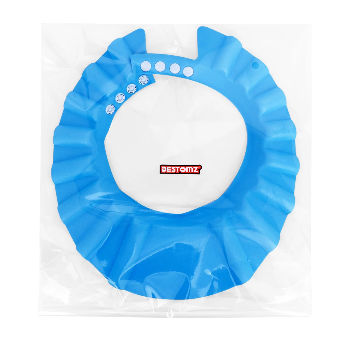 Регулируемая темно-синяя детская шапочка для душа, защита для мытья волос, защита глаз, ушей, сохраняющая волосы, мягкая эластичная шапочка для ванны от 3 лет