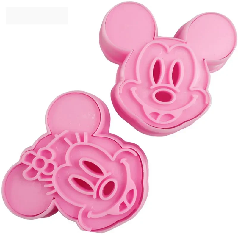 2pcs Cartoon Baking 3D Mold DIY Baking Cookie Cake Rice Ball Mold Animal Plastic Mold Birthday Party Decoration
