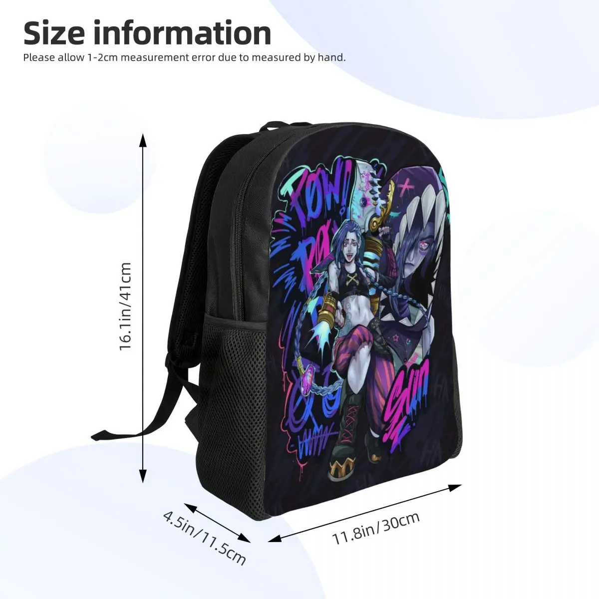 Mochilas personalizadas Jinxes Monkey Arcane para mujeres, hombres, universitarios, estudiantes, mochila para portátiles de 15 pulgadas