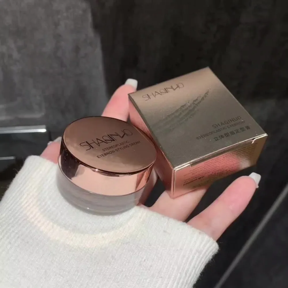 4 ピース/セットジェルテクスチャ眉毛整形クリーム長持ちブラシ眉毛ジェル滑らかな綿毛防水 3D 眉整形ワックス