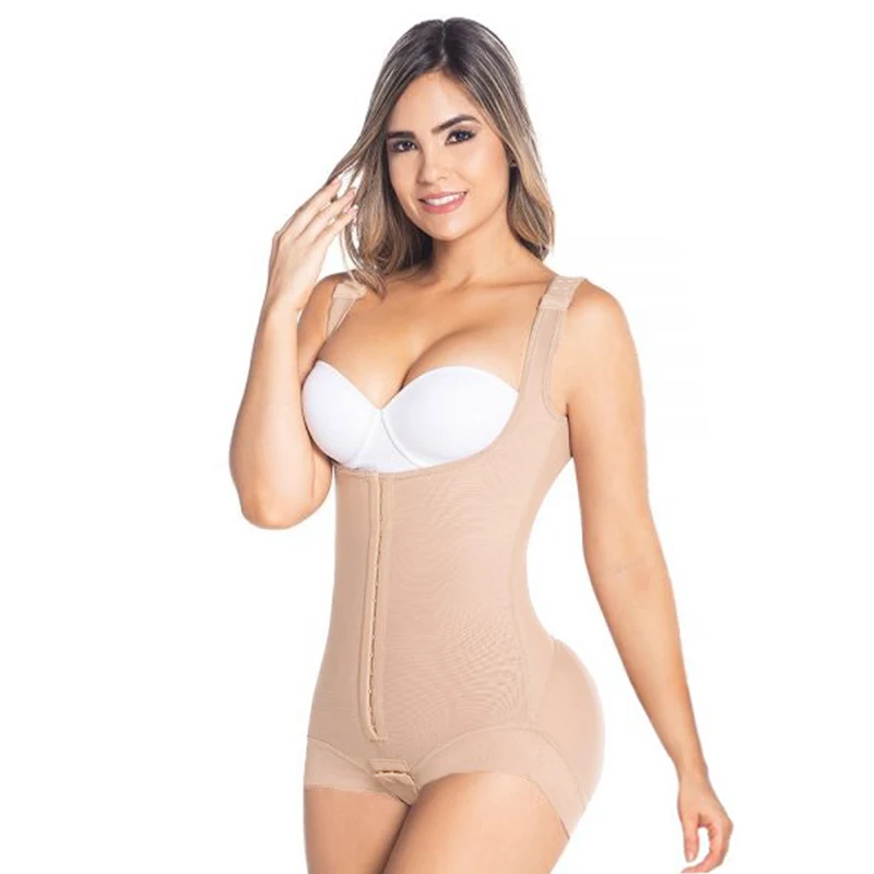 

Double Abdominal Reinforcement Continuous Three-row Fastening High Waist Waist Control Underwear with Butt Lifting Effect