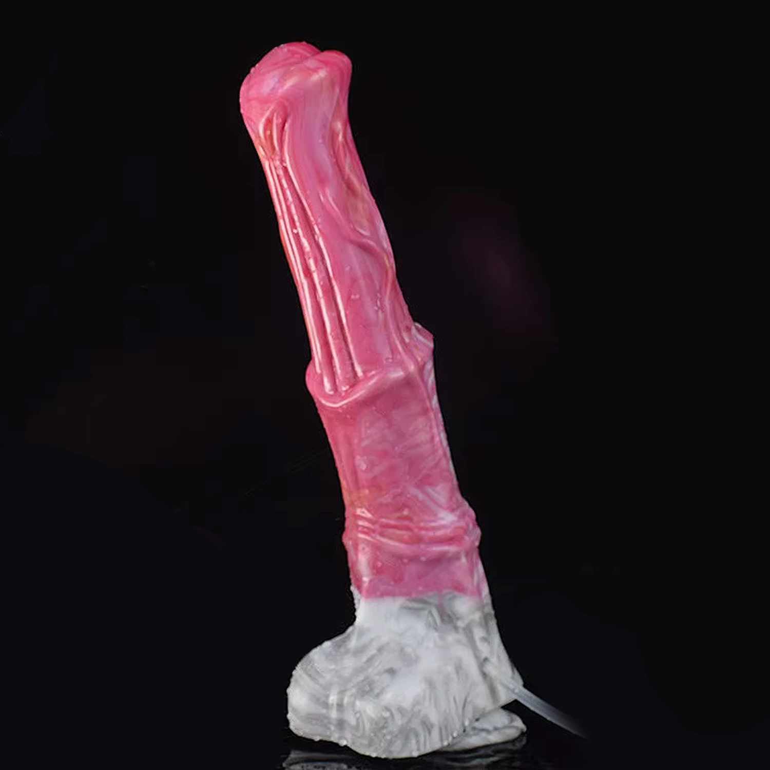 YOCY Squirting Horse Dildo Liquid SILICONE Animal Horse Penis Suction Cup Anal Dildos Ship From US
