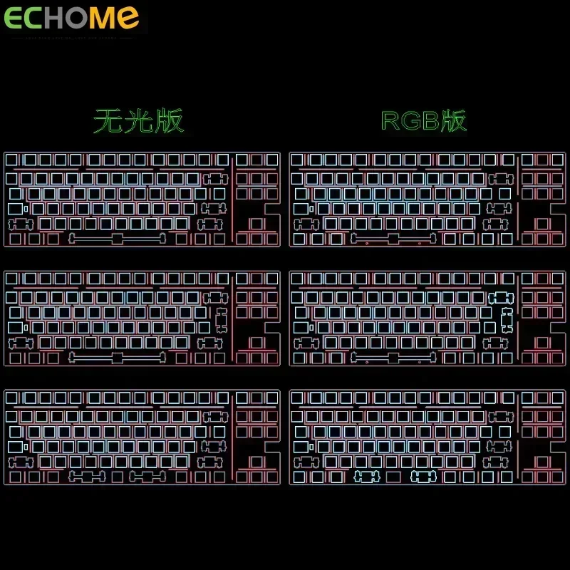 Crush80 Keyboard Positioning Customized Board Fr4 Pom Pc Pp Carbon Fiber Crush80 Kit for Crush80 Mechanical Keyboard