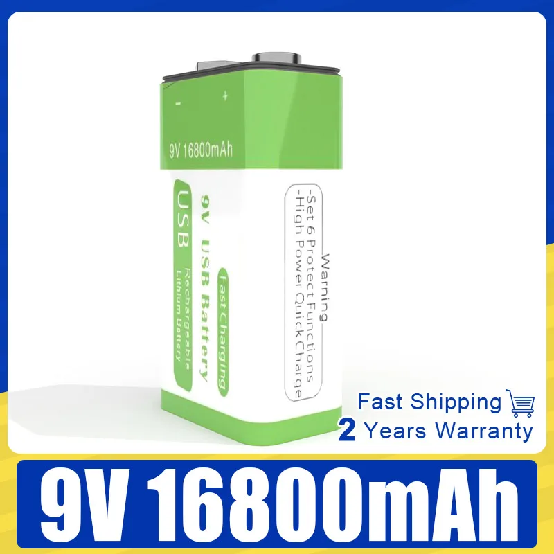 1-20Pcs 9V Recharge…
