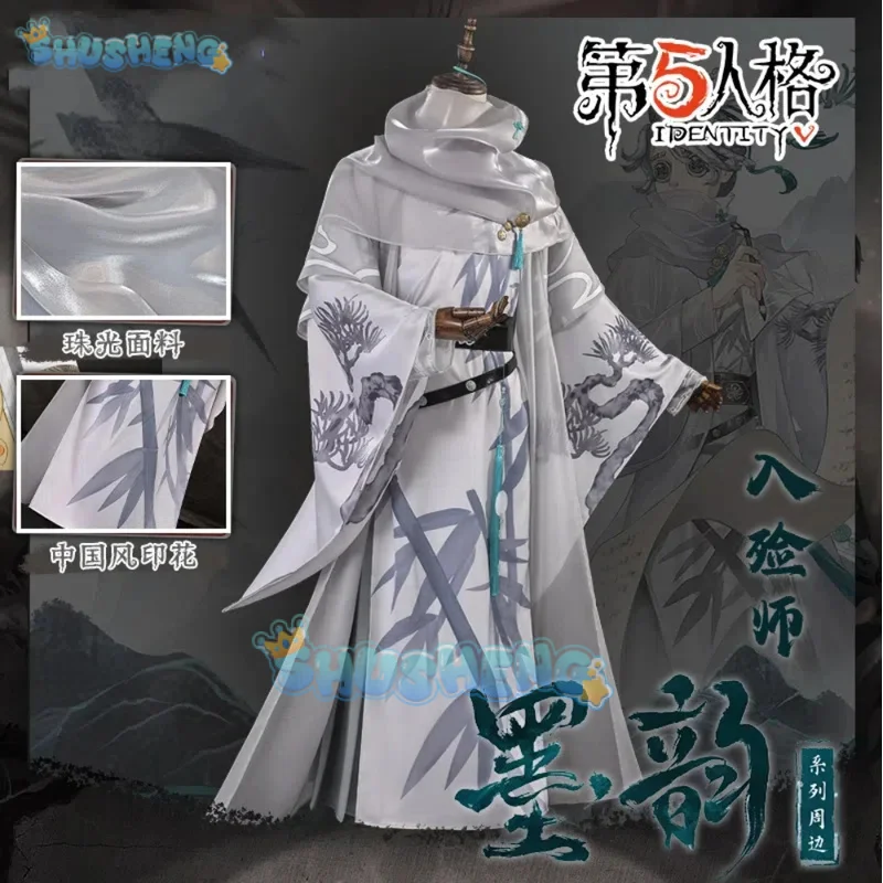 

Identity V Aesop Carl Embalmer Ink Rhyme Series Game Suit Uniform Cosplay Costume Halloween Party Role Play Outfit Men