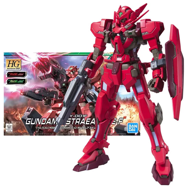 Bandai Original Gundam Model Kit Anime Figures HG Astraea Type-F Mobile Suit Gunpla Action Figure Toys For Boys Children's Gift