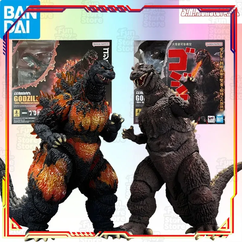 Figura de Acción de Godzilla 1995 de Bandai S.H.MonsterArts, Kit de Modelo de Anime, Juguete Coleccionable Oficial con Licencia para Adultos y Niños
