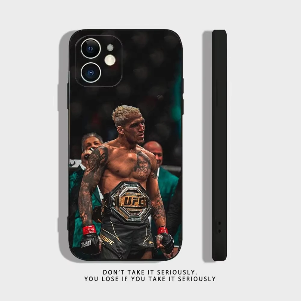 U-Ufc Charles Oliveira Phone Case For iPhone 17 Air 16 E 15 14 13 12 11 Pro Max Plus Mini SE 2020 2022 Soft Silicone Black Cover - view 2