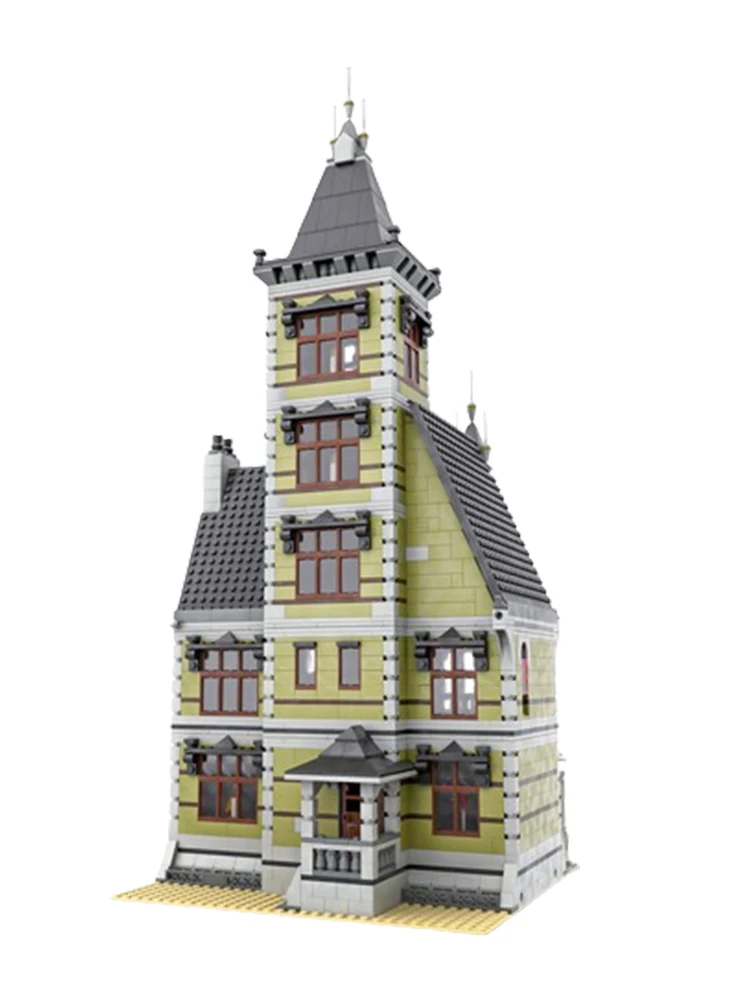 Spot small particle assembly MOC-47479 modular street view building old house 3723pcs modello puzzle per bambini giocattoli fai da te