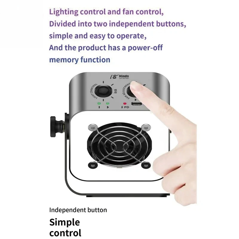 18 Kinds Smoke Lamp Double Sided Lighting Heat Dissipation Quick Cooling and Lighting Mobile Phone Multifunctional Repair Tools