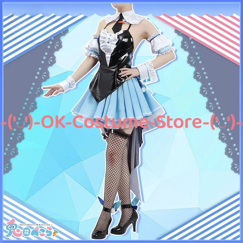[Customized Size] Hololive VTuber Usada Pekora Cosplay Costume Shoes Wig Bunny Dress New Outfit Halloween Carnival Party Uniform view 2