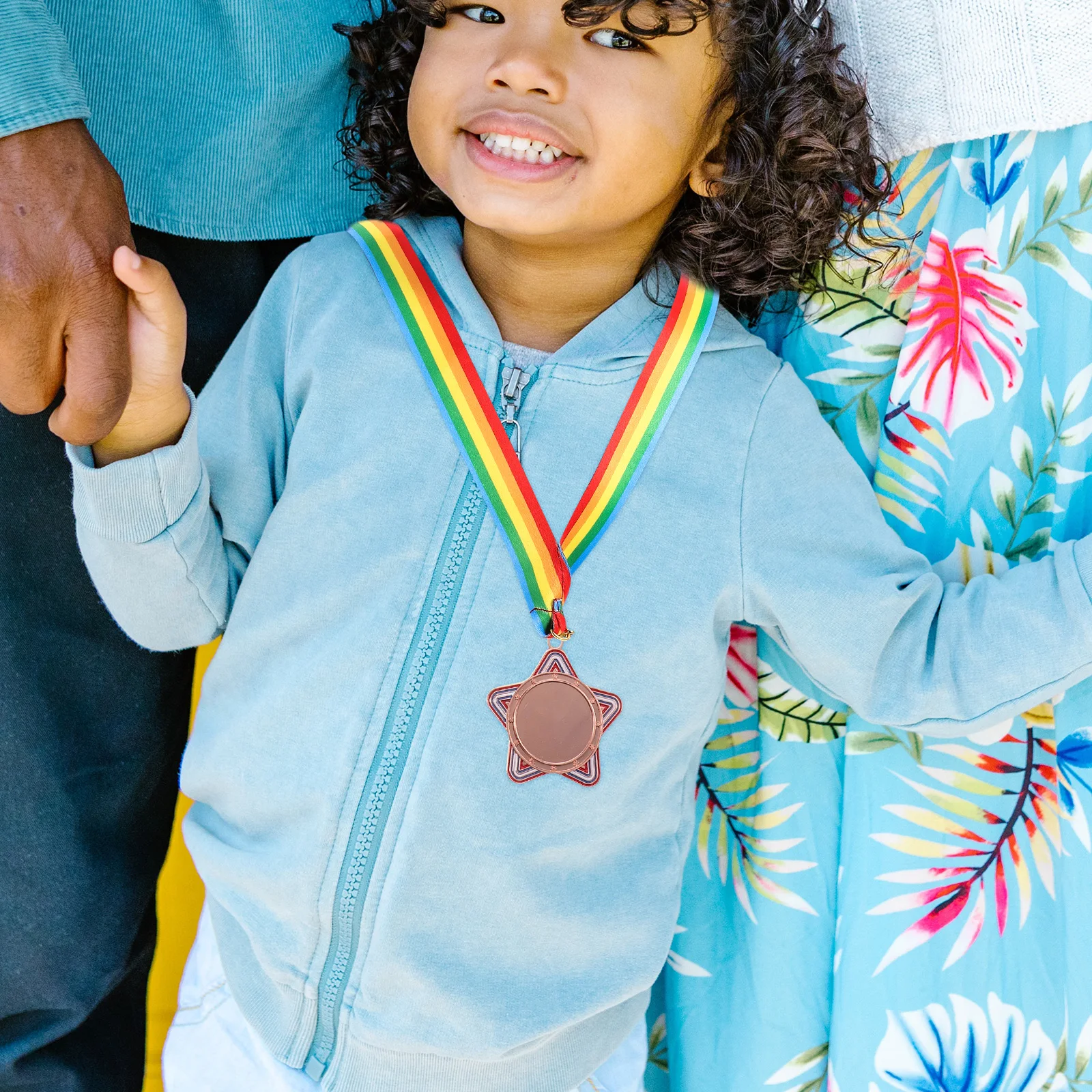 

3 Pcs Medals Alloy Sports Awards School Award Medals With Lanyard Medal Competition Party Gifts Bright Color