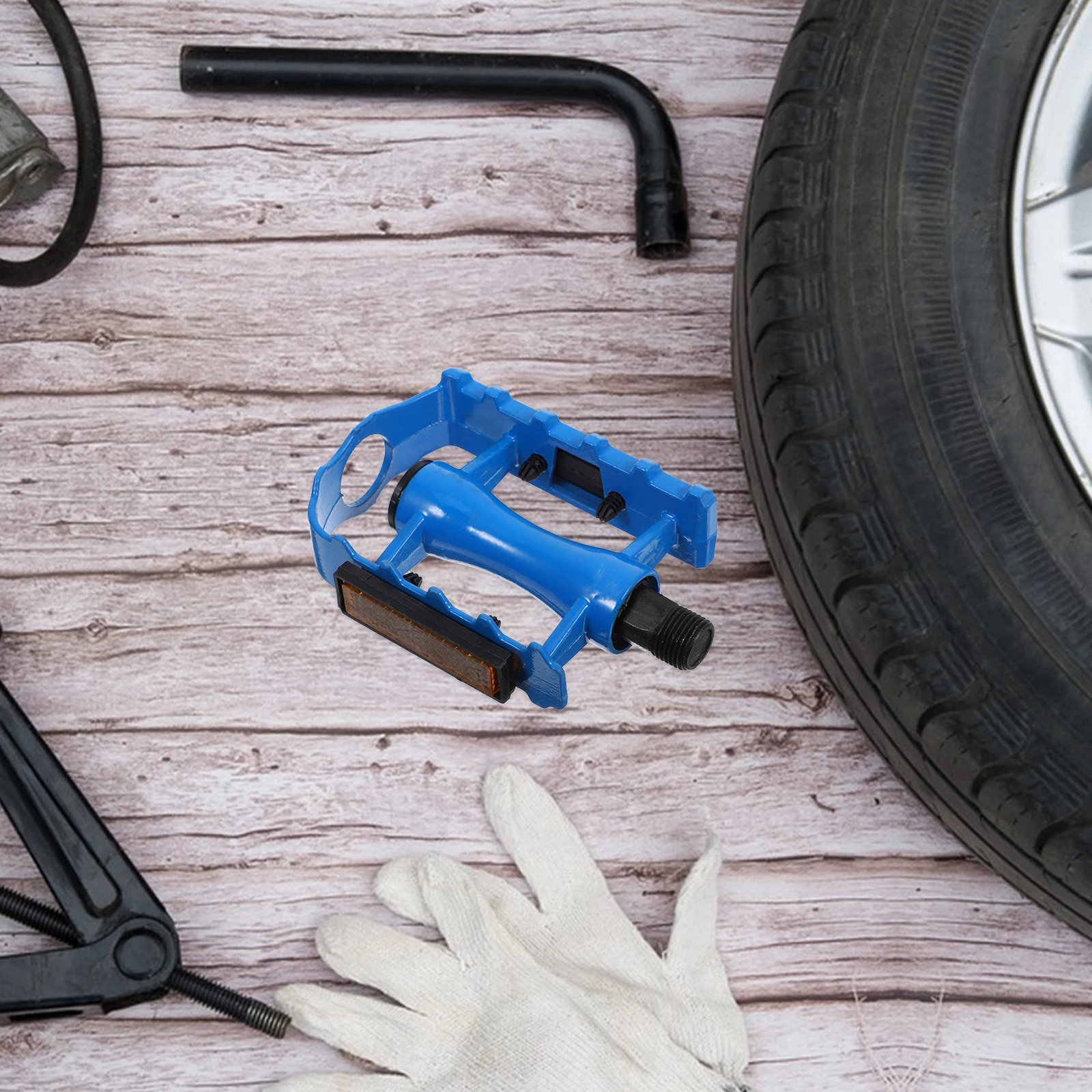 Bicycle Pedal Mountain Bike Cleats Silver Aluminum Cycling Universal Platform Back Seat