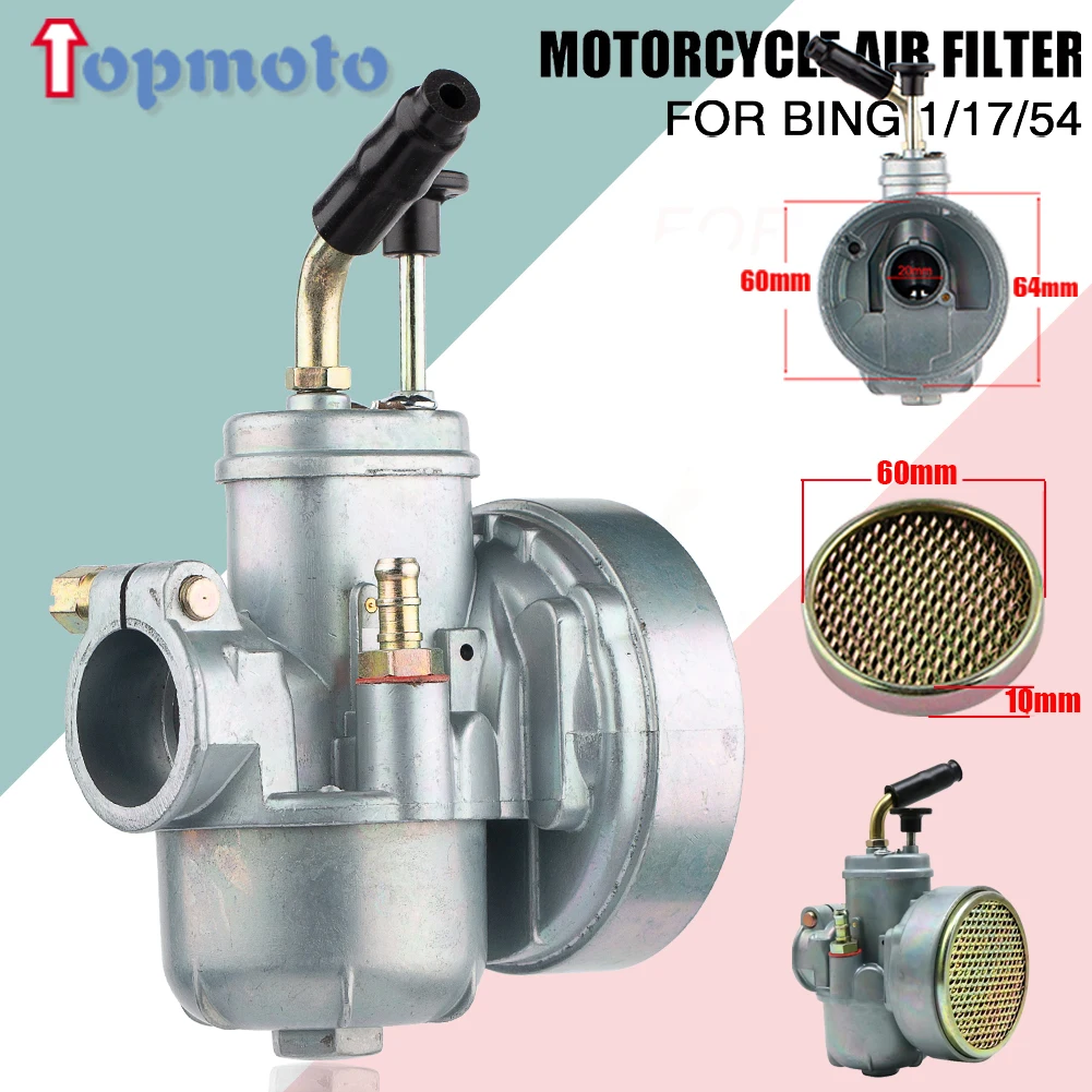 17mm Motorcycle Carburetor Air Filter For PUCH 17 Bing Dax Replacement BIKE New carburador Moped Bike Fit PUCH 17mm Carb Bing