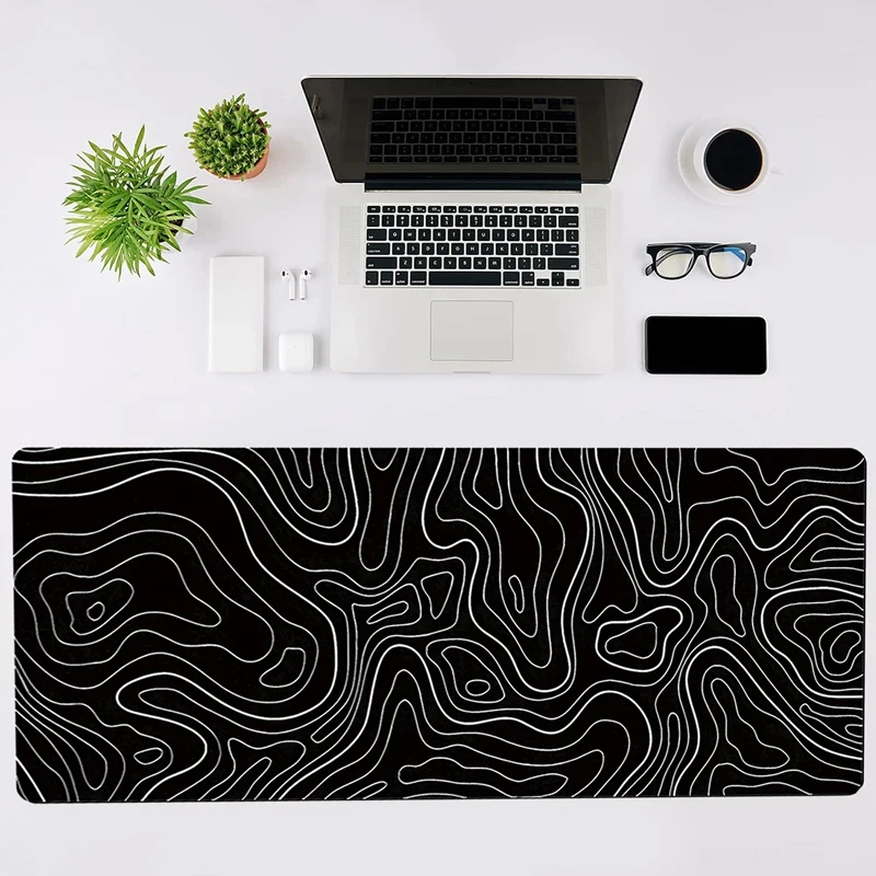 

Mr. Paper 600*300*3mm Abstract Lines Large Anti slip Rubber Mouse Pad Creative Texture Line Elements Fluid Ripple Mouse Pad