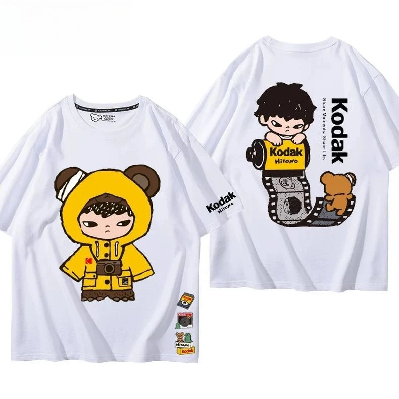 KODAK Enthusiast Student Black White Film Photographer Camera Fan Fashion Short Sleeve T-Shirt