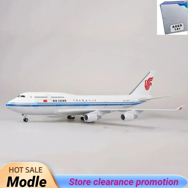 

New 47CM 1/150 Scale Airplane B747 Aircraft Air China Airlines Model W Light and Wheel Diecast Plastic Resin Plane Home Decor