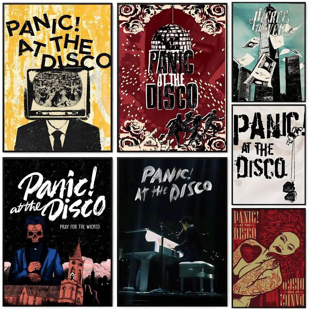 Panic at the Disco Poster Poster HD Printing Cyberpunk Style Wall Art Home Decor For Gaming Room Living Room Bedroom Gift Idea