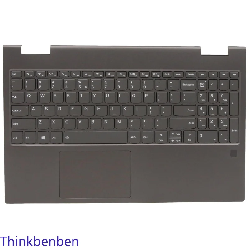 US English Keyboard Iron Gray Upper Case Palmrest Shell Cover For Lenovo Ideapad Yoga C740 15 15IML Laptop 5CB0U43812