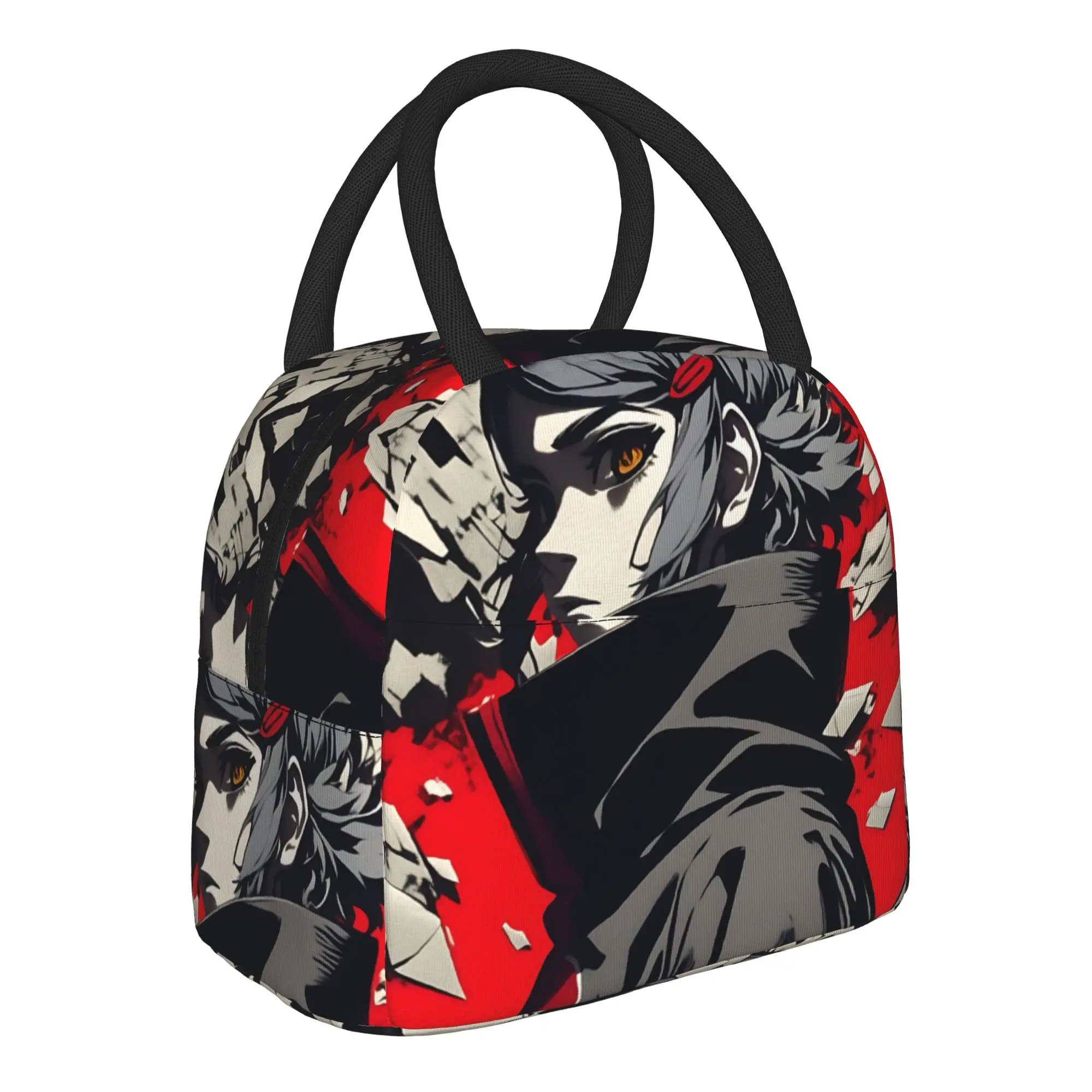 Naruto Anime Theme Handbag Insulated Lunch Bag Meal Pack Rice Bag  bolsa Student Bento Lunch Handbag