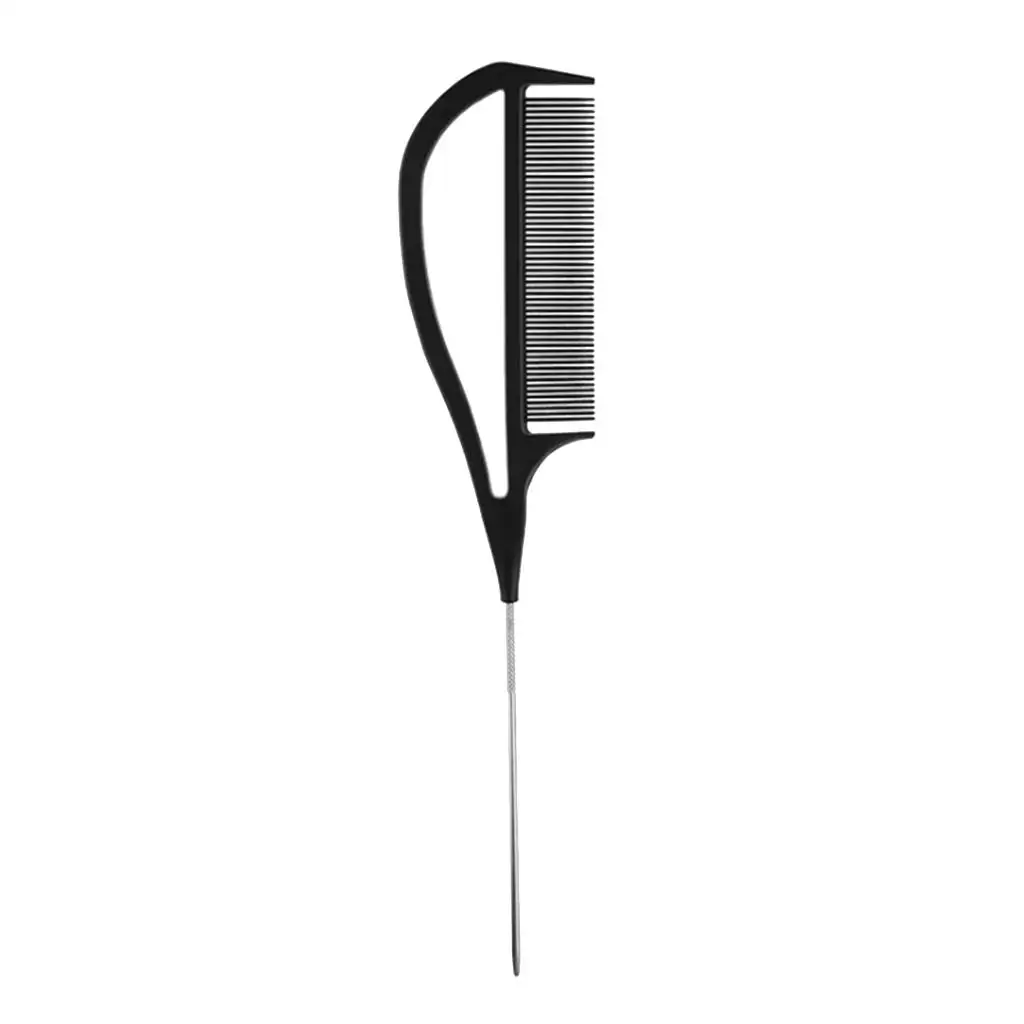 Hairdressers Barbers Metal Pin Tail Comb Rat Tail Comb For Styling 7 Colours Heat Resistant Fine Cutting Highlight Foiling Combs