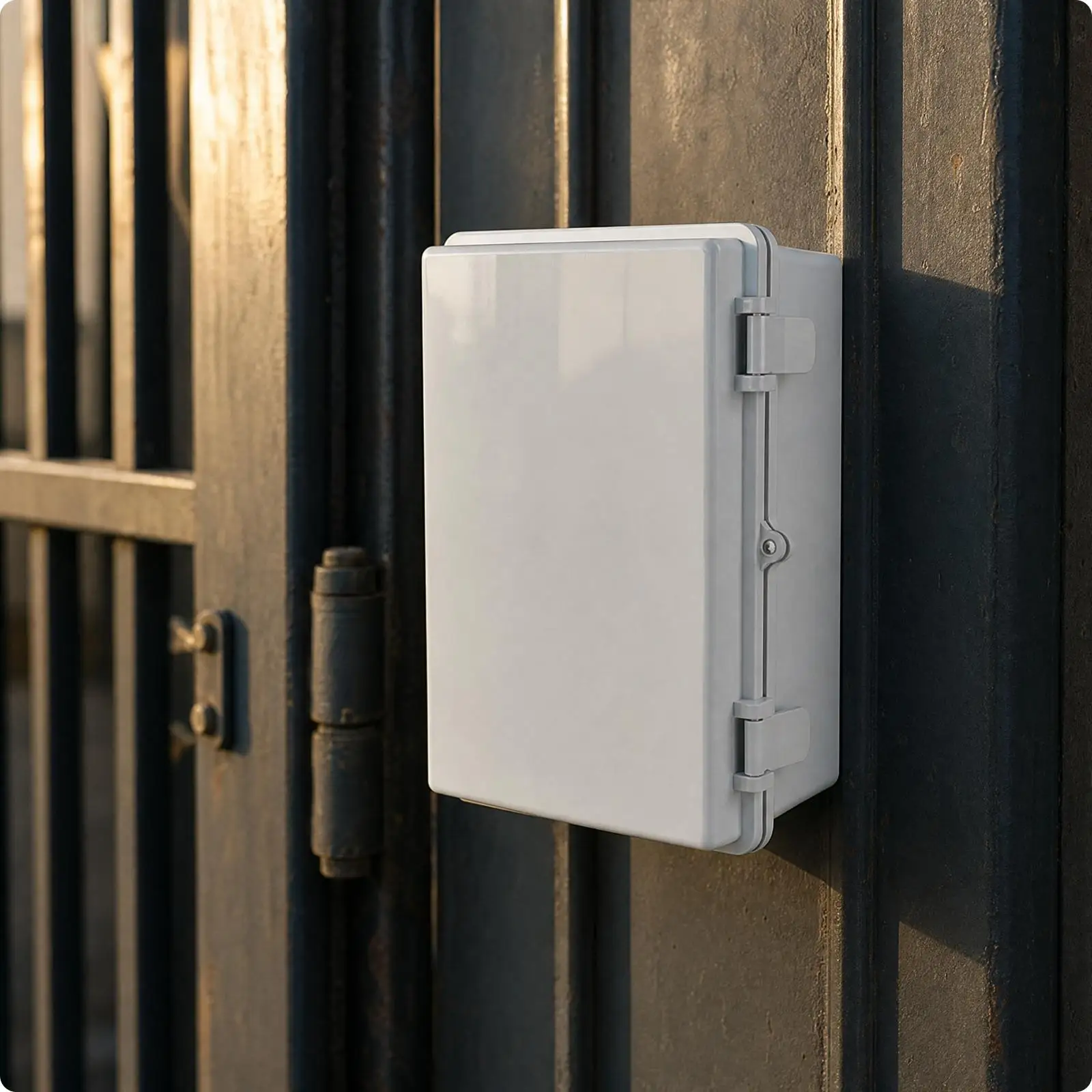 Junction Box with Hinged Lid Weatherproof Waterproof Electrical Box Electrical Enclosure with Mounting Tabs Dustproof IP67