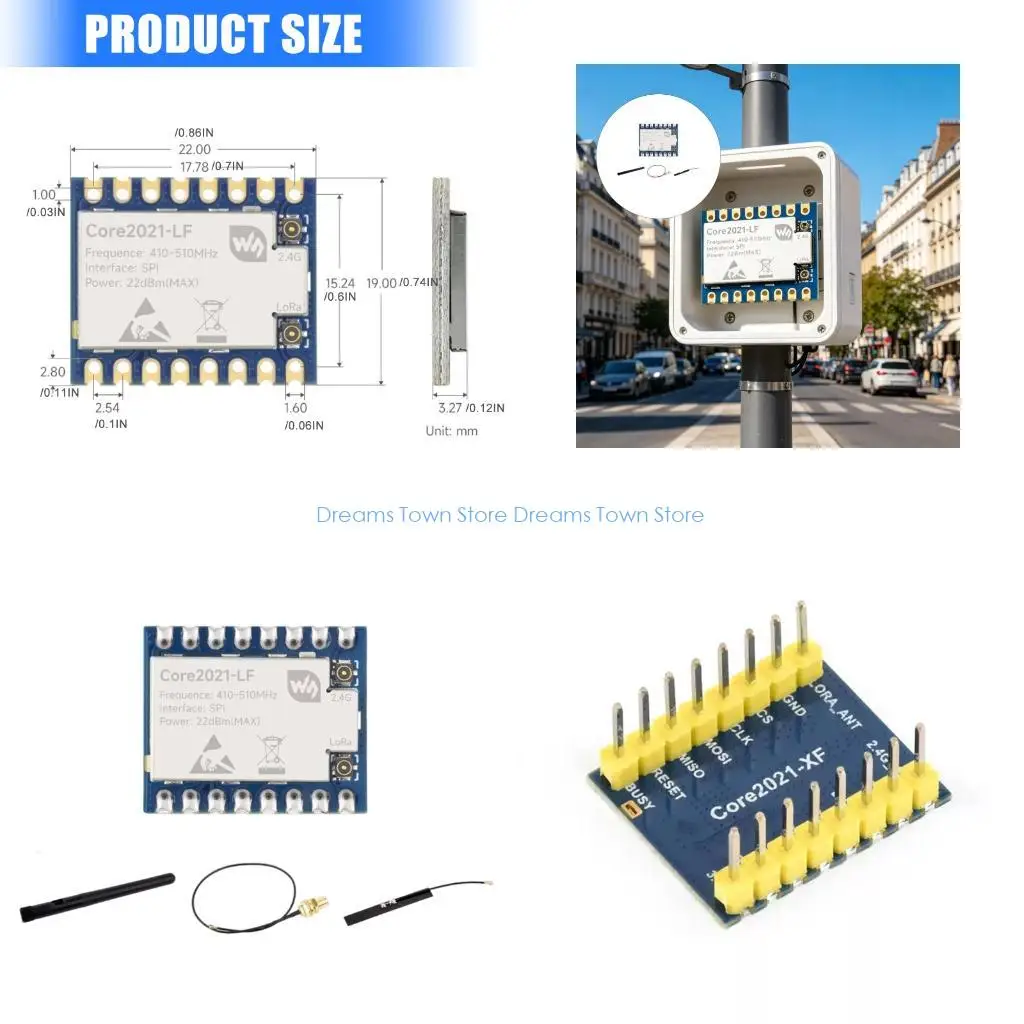 

HX6A Low Power LR2021 Radio Module With 2 4GHz And Sub GHz Bands For Intelligent Home Automation