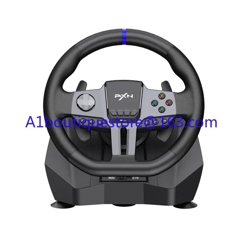 PXN V9 GEN2 900 degree Double Vibration Gaming Racing Steering Wheel with Shifter for PC Games /PS3/PS4/Xbox one & series/Switch