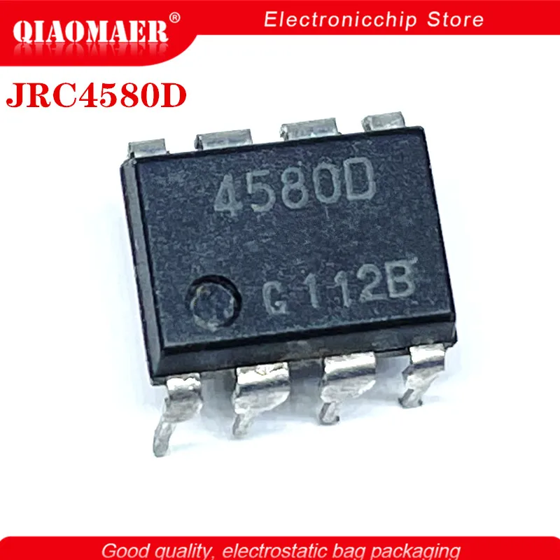 10PCS/LOT JRC4580D 4580D NJM4580D DIP-8