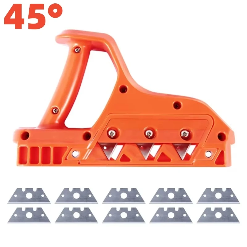 Cortador rápido de placas de yeso con hoja, tabla de yeso, plano manual, borde de paneles de yeso, chaflán 45, 1 ud. °   Juegos de herramientas manuales para recortadora de carpintería