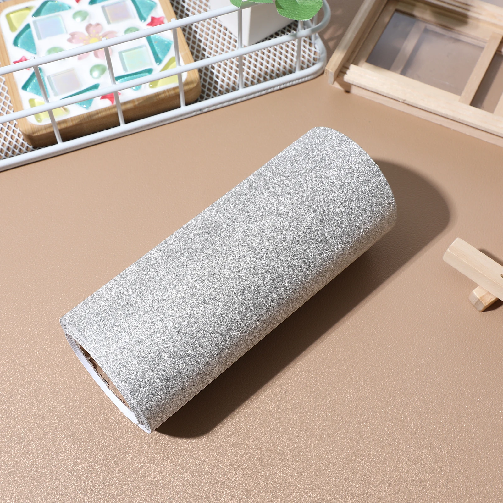 

1 Roll Glitter Wallpaper Bulletin Board Trim Wall Decor Sticker Peel Stick Wall Border Trim Sticker Large Size Wallpaper