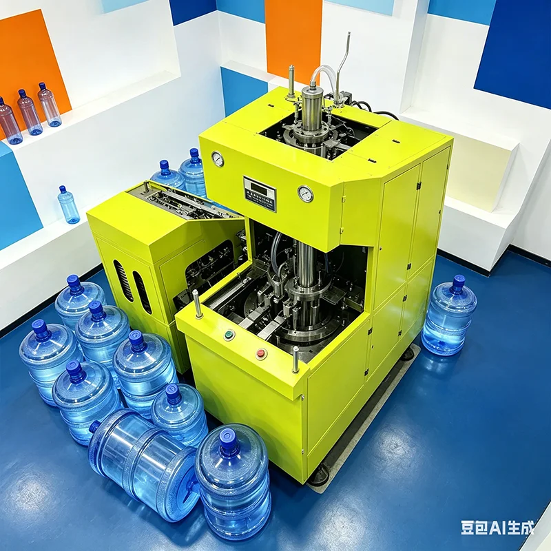 High Speed Semi Automatic Bottle Blowing Machine 2 Cavity for 5 Gallon Water Jug