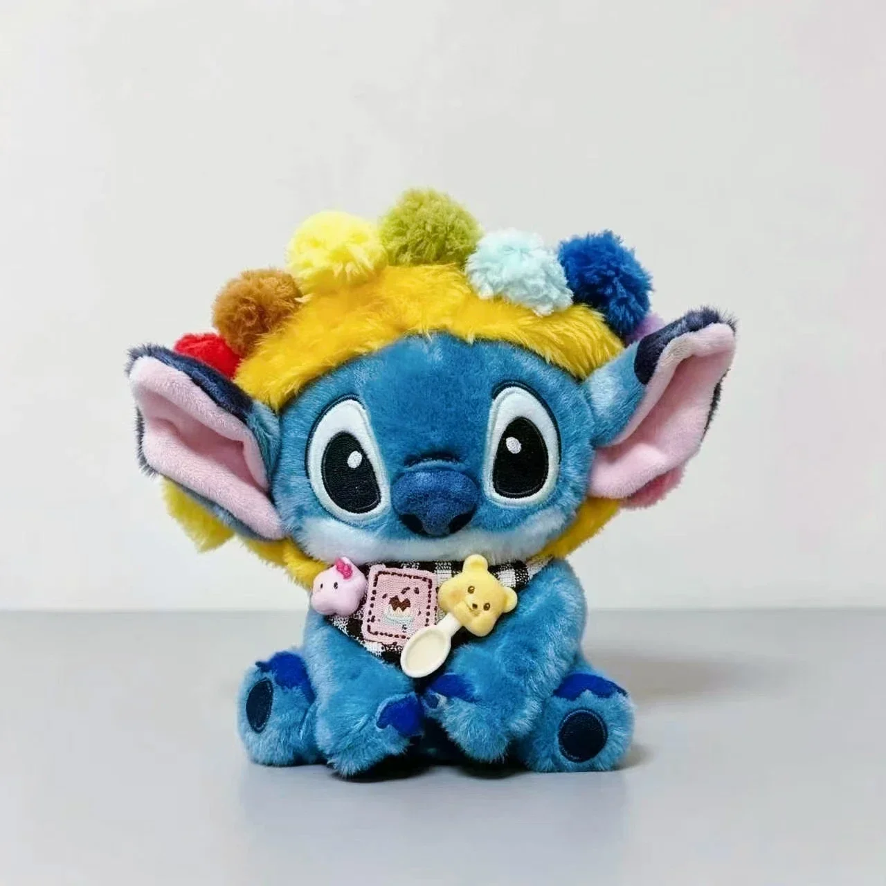 Disney Stitch flower bouquet Plush  Bag Pendant Cute Doll Keychain Best Valentine's Day and birthday Gift cute plush toy flower